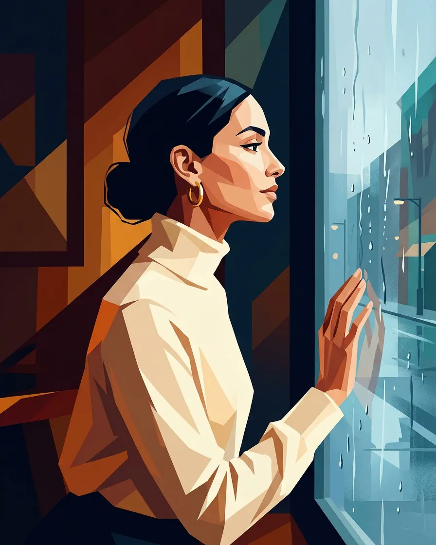 Ilustração da Stella como meteorologista: Confere o clima da sua cidade antes de sugerir qualquer look.
